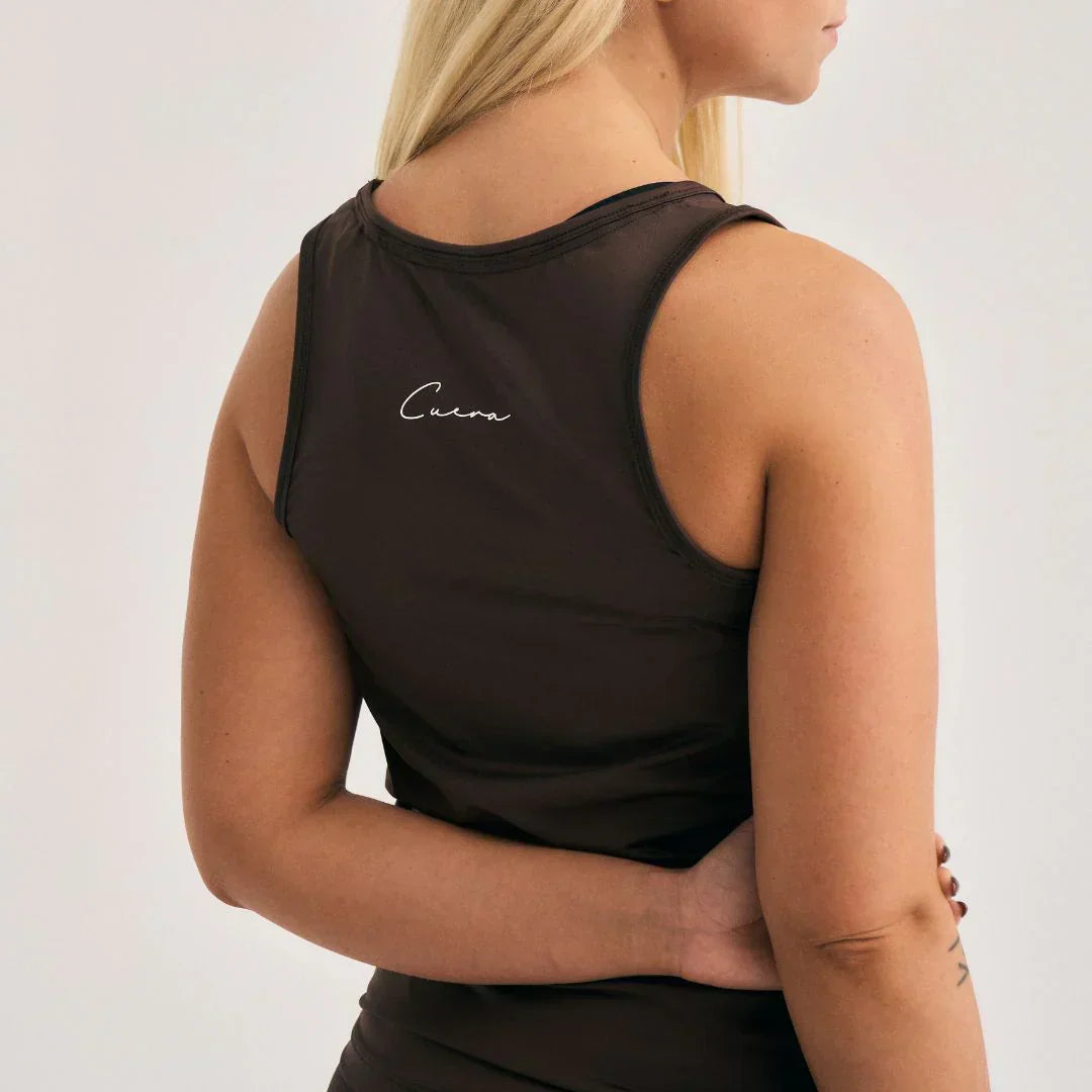 Cuera Oncourt Slim Tank Top (Dark Brown)