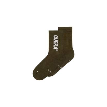 Chaussettes de padel Cuera (kaki/blanc)