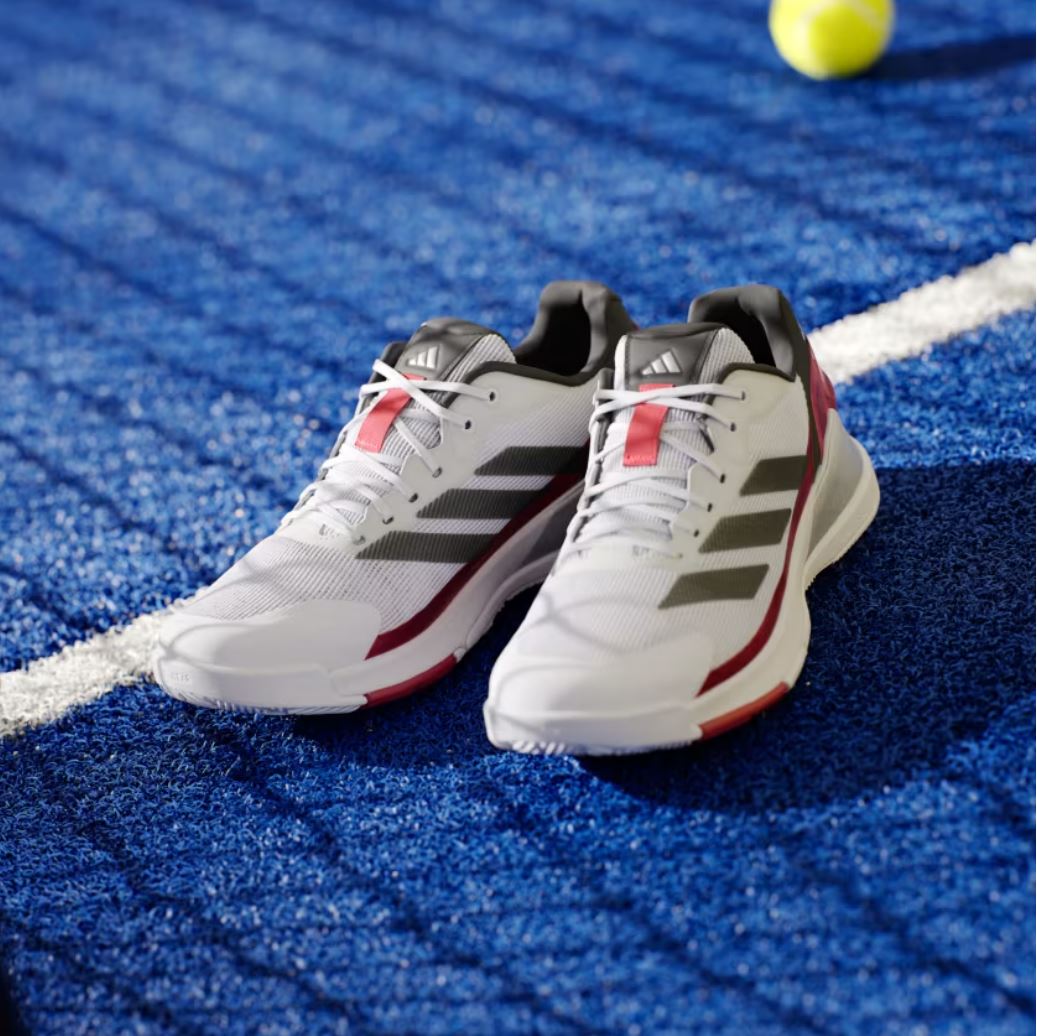 Chaussures de Padel Adidas Crazyquick LS (Cloud White/Core Black/Lucid Red)