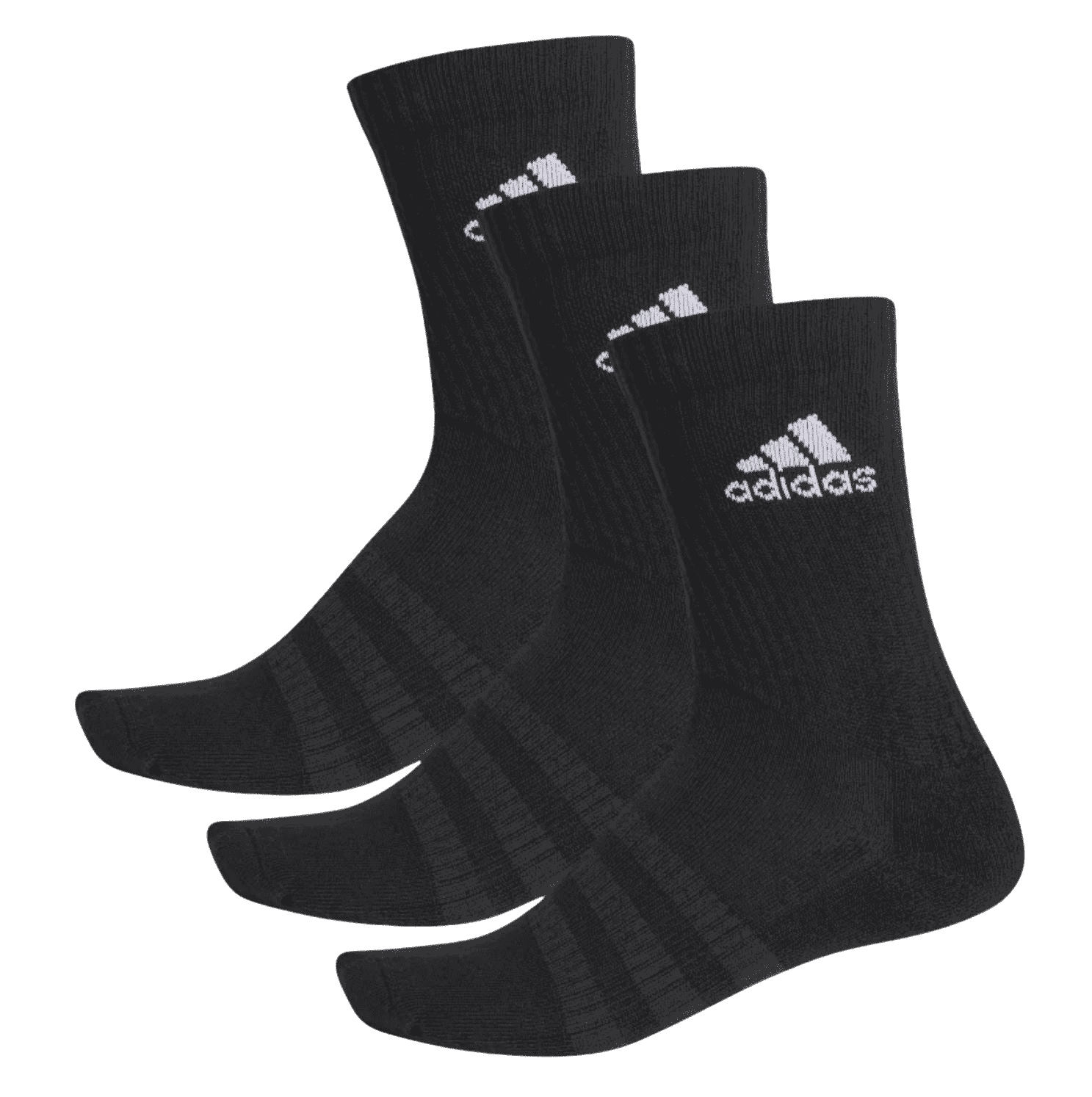 Chaussettes Adidas Cushioned Crew (Lot de 3, Noir) - Padellife.fr