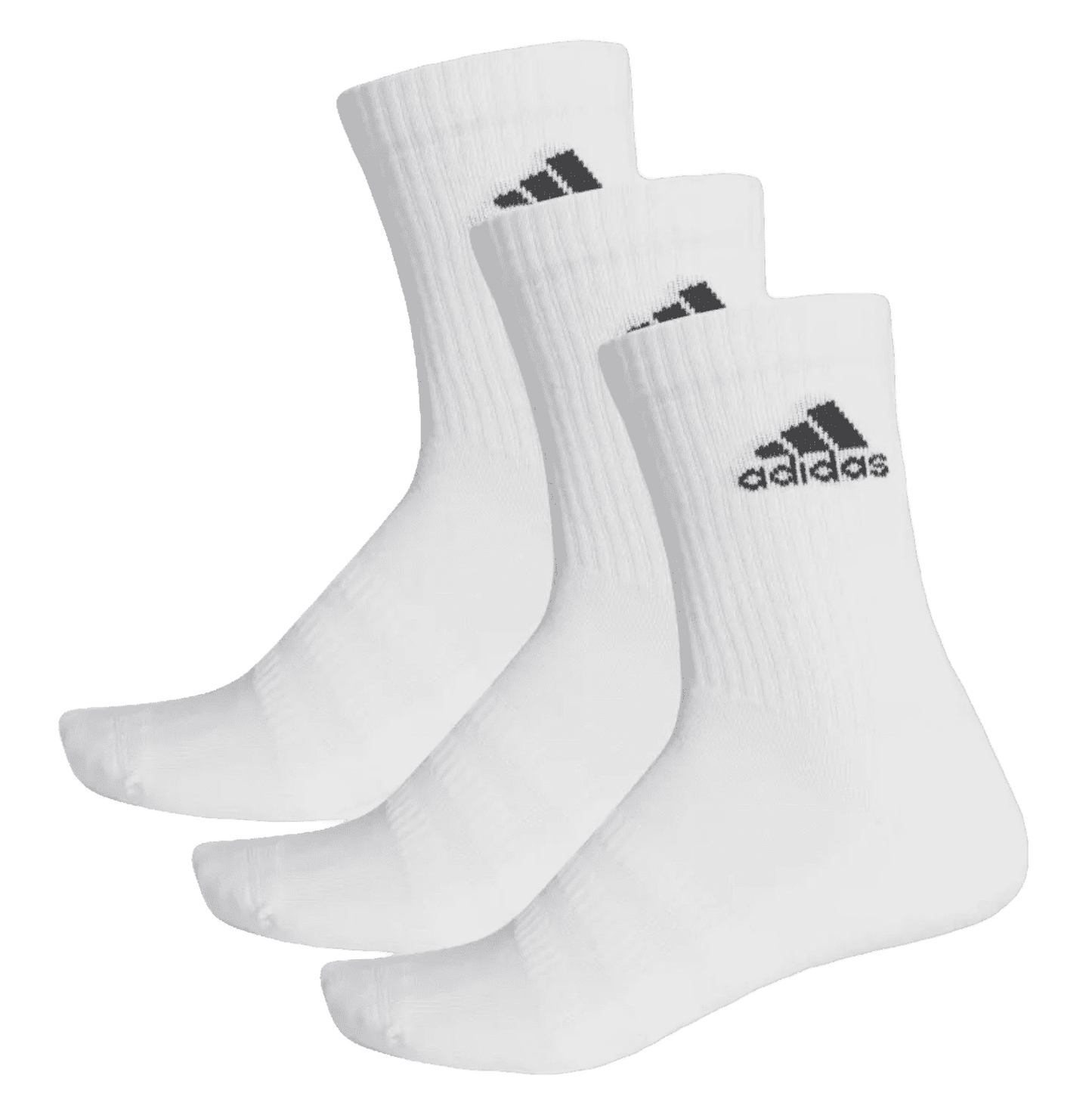 Chaussettes Adidas Cushioned Crew (Lot de 3, Blanc) - Padellife.fr