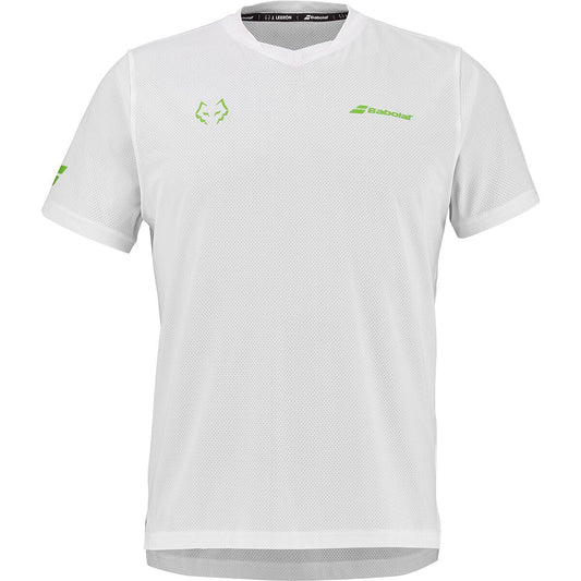 Babolat Crew Neck Tee Juan Lebron (White/White)