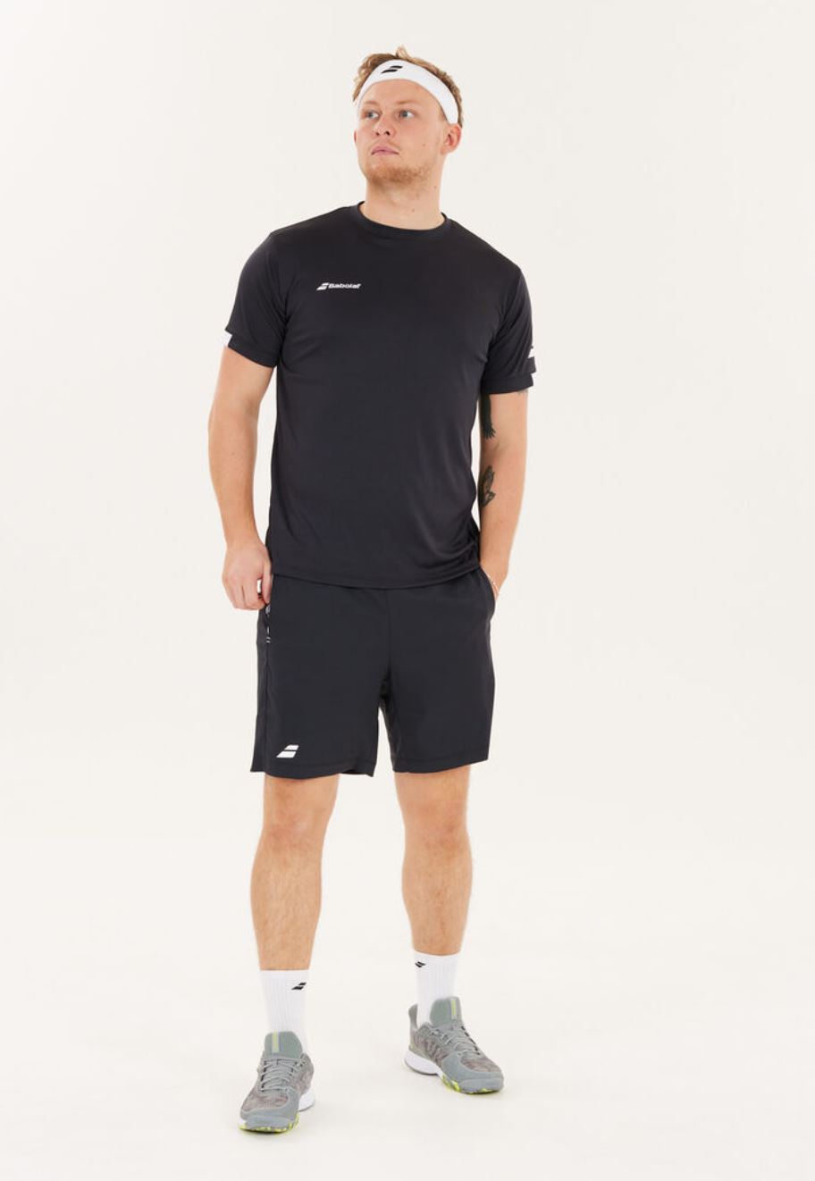 T-shirt Babolat Play Crew Neck (Hommes, Noir)