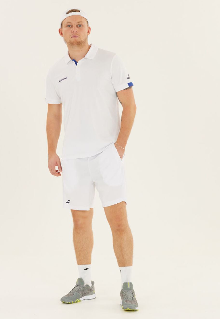 Polo Babolat Play (Hommes, Blanc)