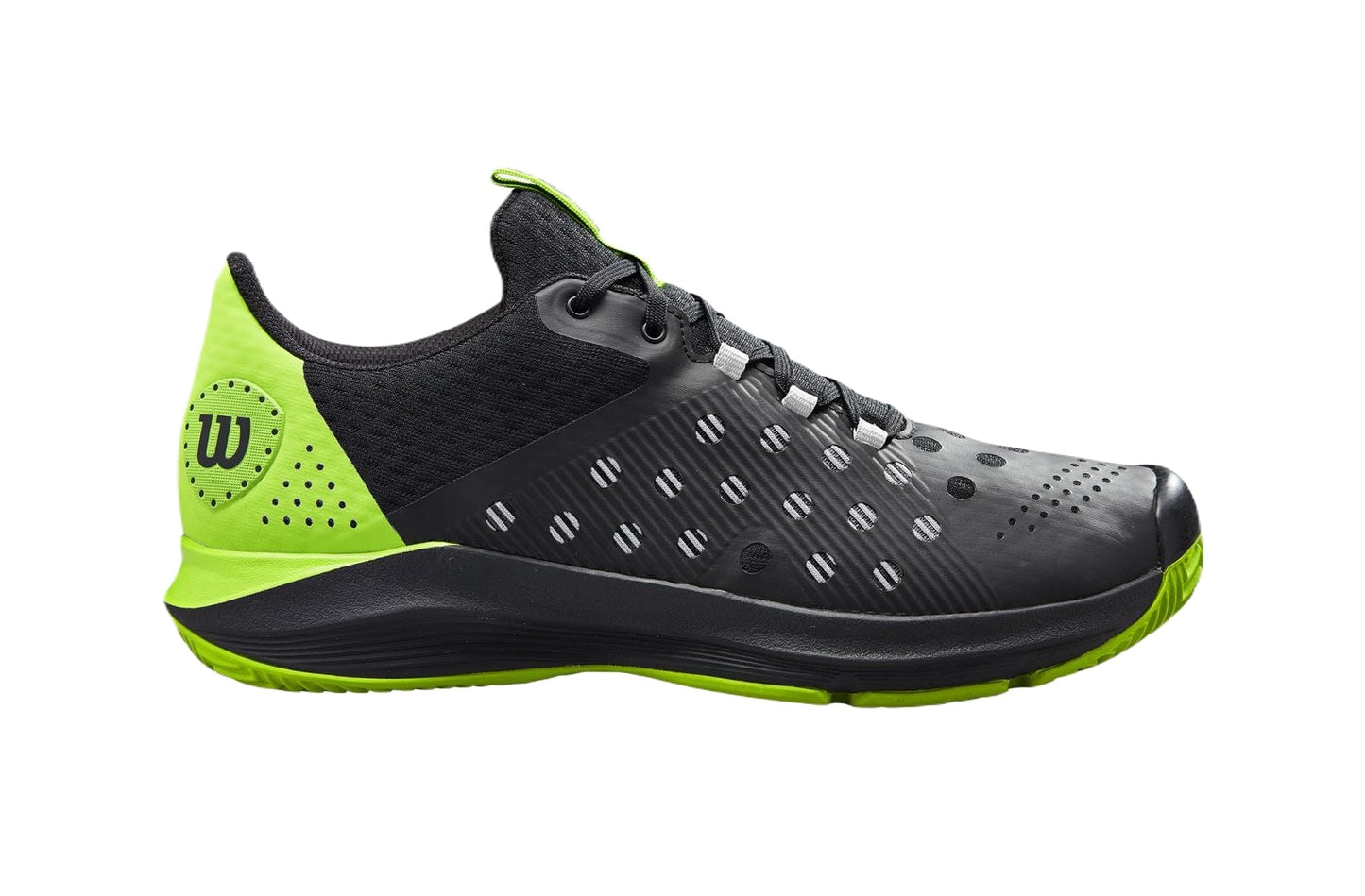 Chaussures de padel Wilson Hurakn (Noir/Vert jasmin) - Padellife.fr