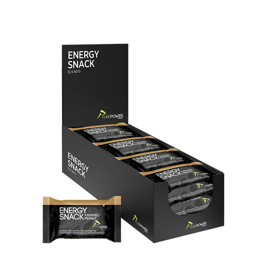 PurePower Energy Snack Saveur Cacahuète/Caramel (1 pièce de 60 grammes)