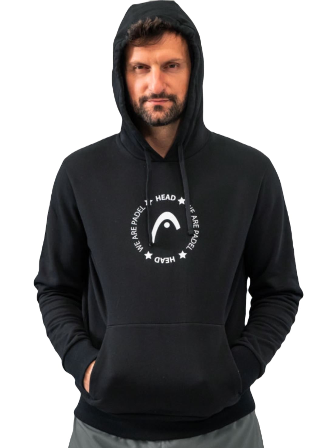 Sweat-shirt à capuche Head (Noir) - Padellife.fr