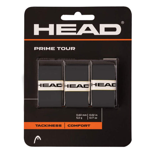 Overgrip Head Prime Tour (lot de 3, noir) padellife