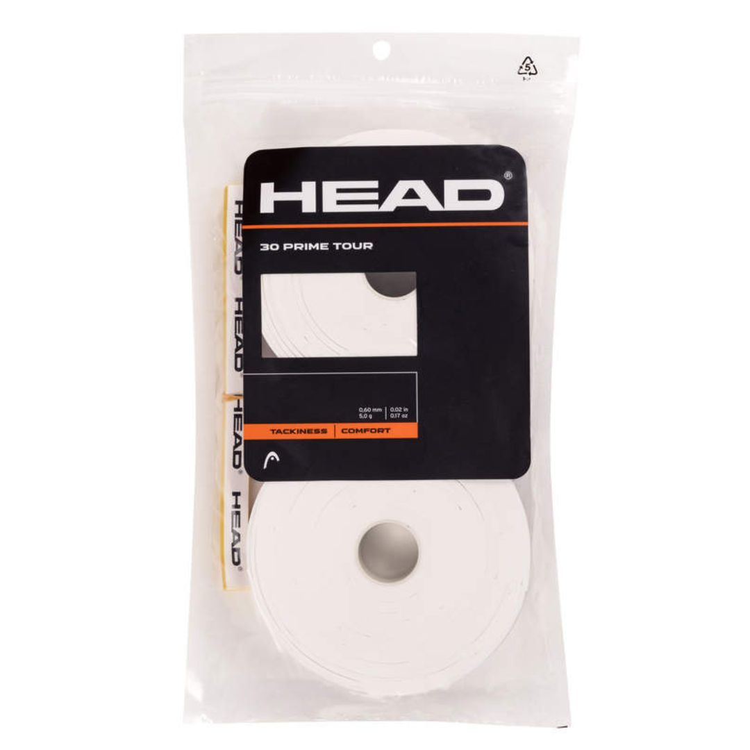 Overgrip Head Prime Tour (lot de 30, blanc) padellife