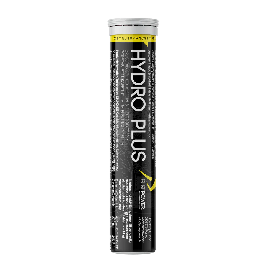 PurePower Hydrotabs Électrolytes Saveur Agrumes (1 tube de 20 comprimés)