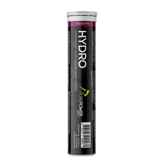 PurePower HydroTabs Electrolytes – Saveur de Baies Rouges (1 tube avec 20 comprimés)