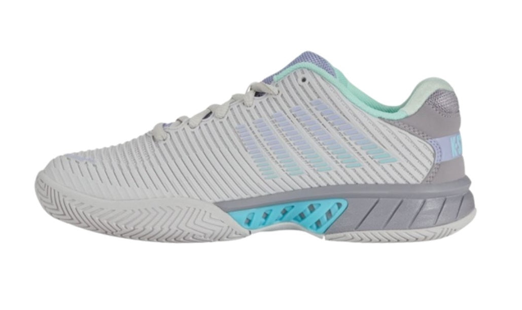 Chaussures K-Swiss Hypercourt Express 2 Women (Nimbus Cloud/Lilac Gray/Neon Purple)