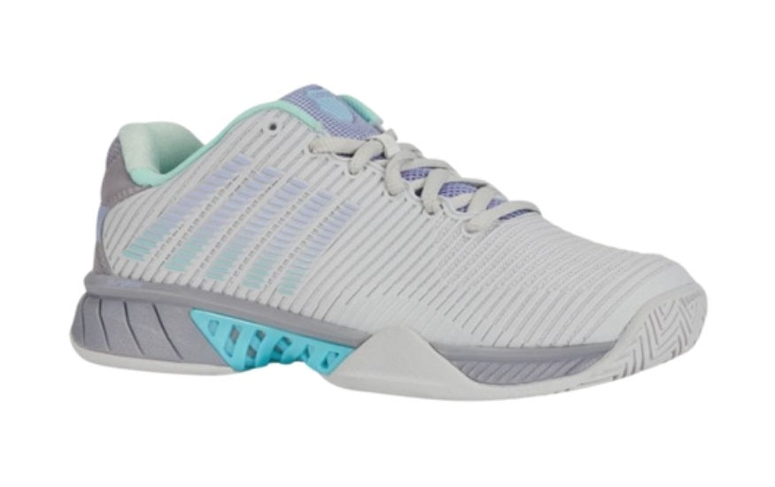 Chaussures K-Swiss Hypercourt Express 2 Women (Nimbus Cloud/Lilac Gray/Neon Purple)