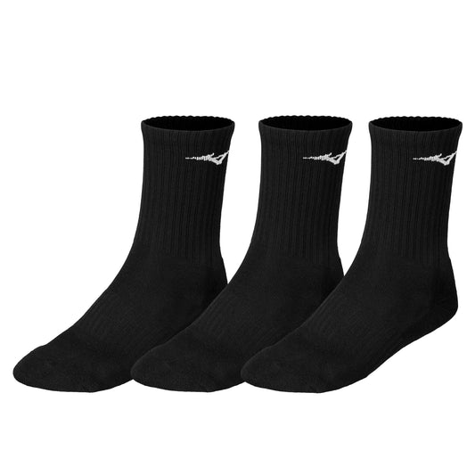 Chaussettes d'entraînement Mizuno (Lot de 3, noir)