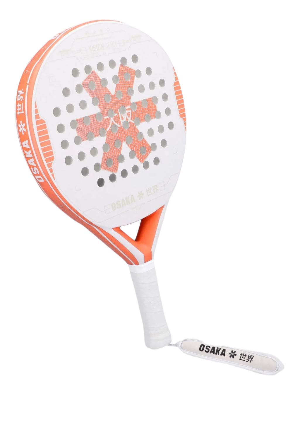 Raquette de padel Osaka Vision Aero Control 2023 (Blanc/Pêche)