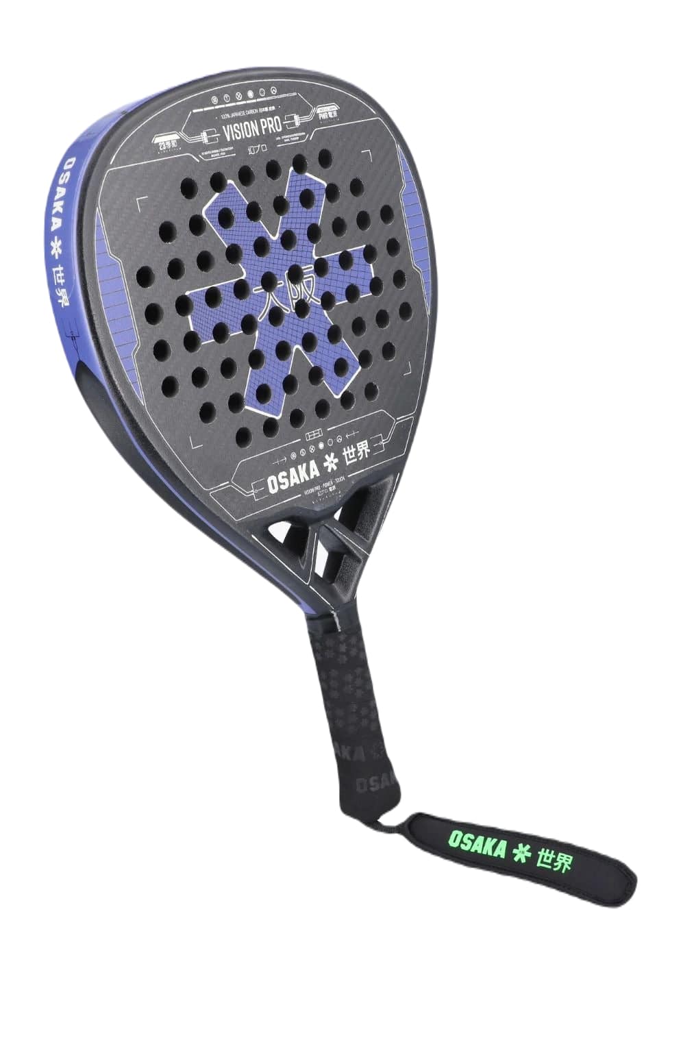 Raquette de padel Osaka Vision Pro Power Touch 2023 (Violet/Sable)