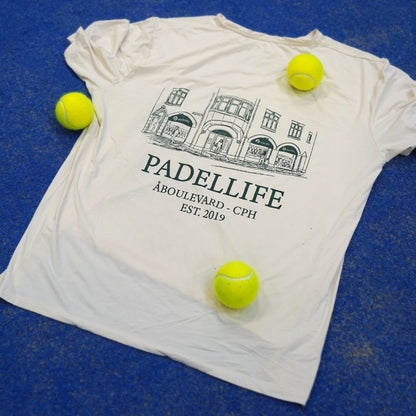 T-shirt Padellife x Cuera Light Weight Limited Edition (blanc cassé/kaki)