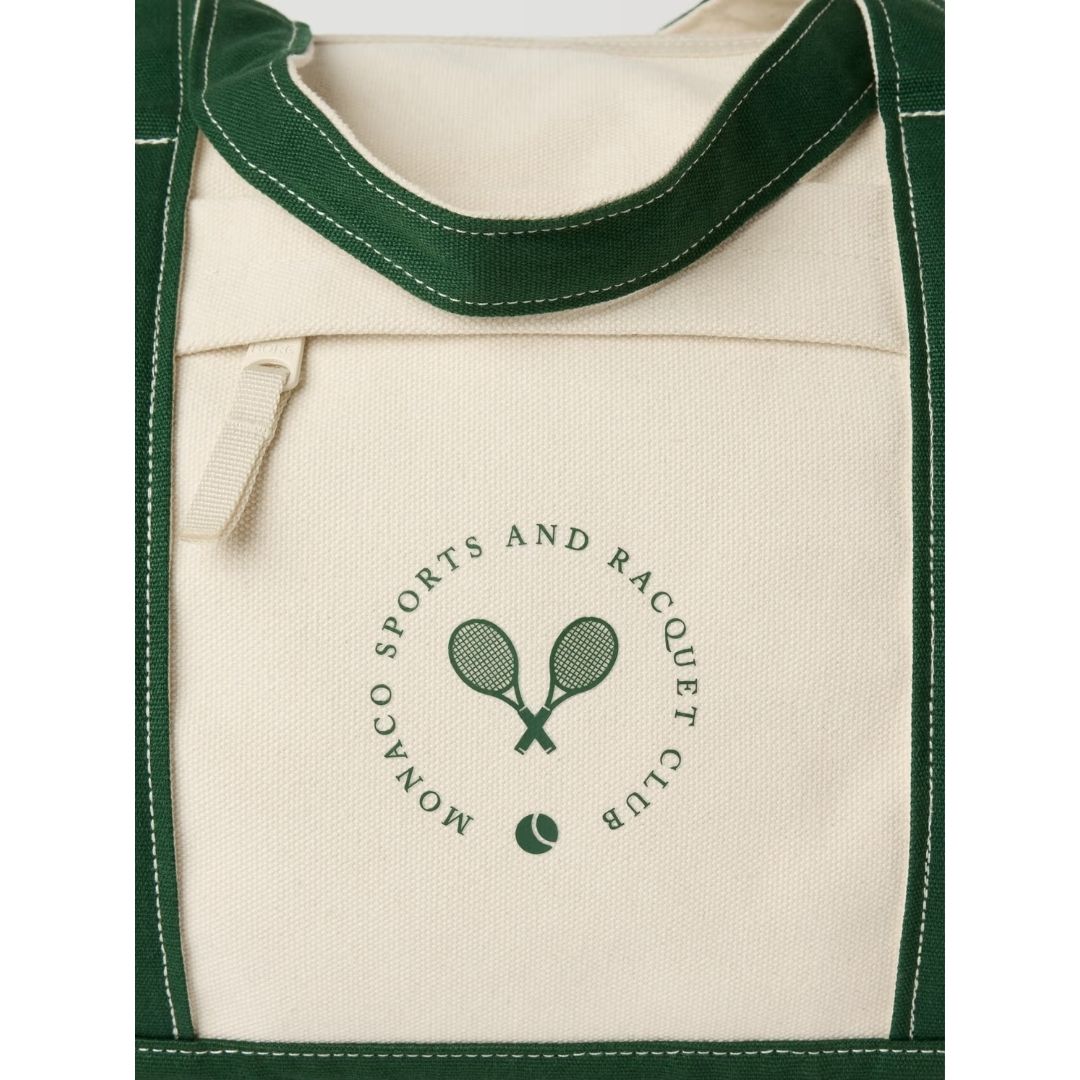 Björn Borg Ace Canvas Sports Bag (Egret)