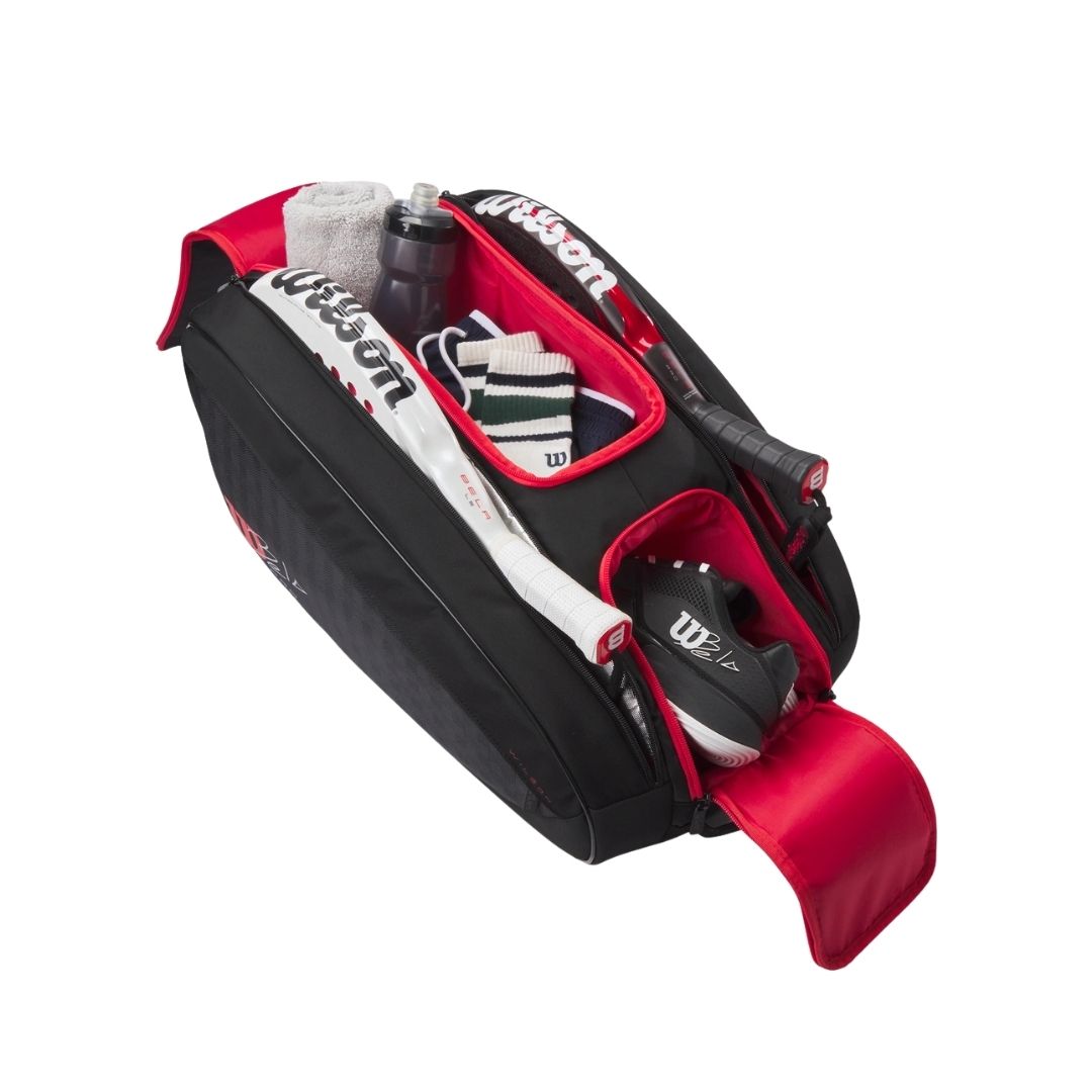 Wilson Bela V3 Padel Racket Bag (Black/Red) 
