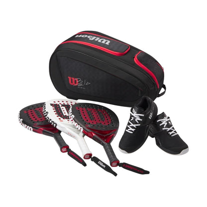 Wilson Bela V3 Padel Racket Bag (Black/Red) 