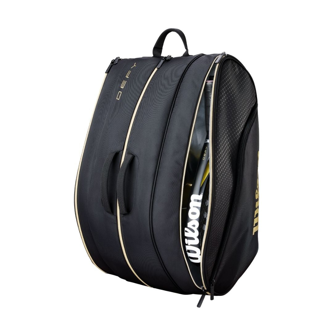 Wilson Defy V1 Padel Racket Bag (Black/Gold)