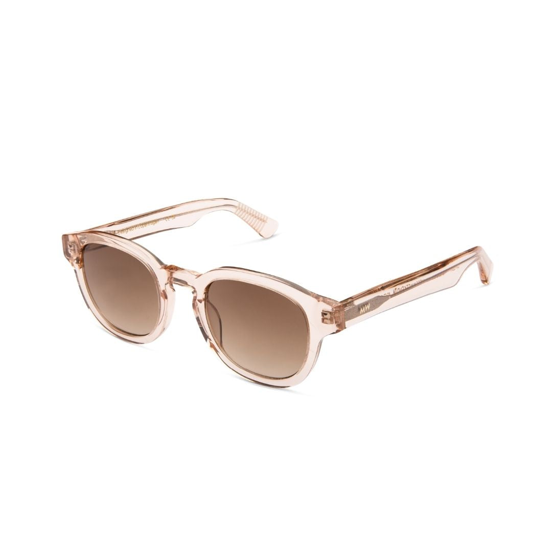 Lunettes de soleil MessyWeekend Bille (pêche/dégradé brun)