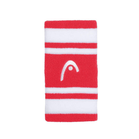 Wristband Head Striped 5" (Red/White)
