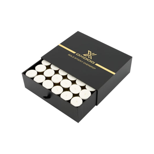Oxdog Gold Sticky Overgrips 60 pack White