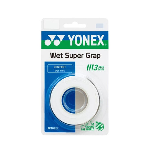 Surgrip Yonex Wet Super Grap (lot de 3, blanc)