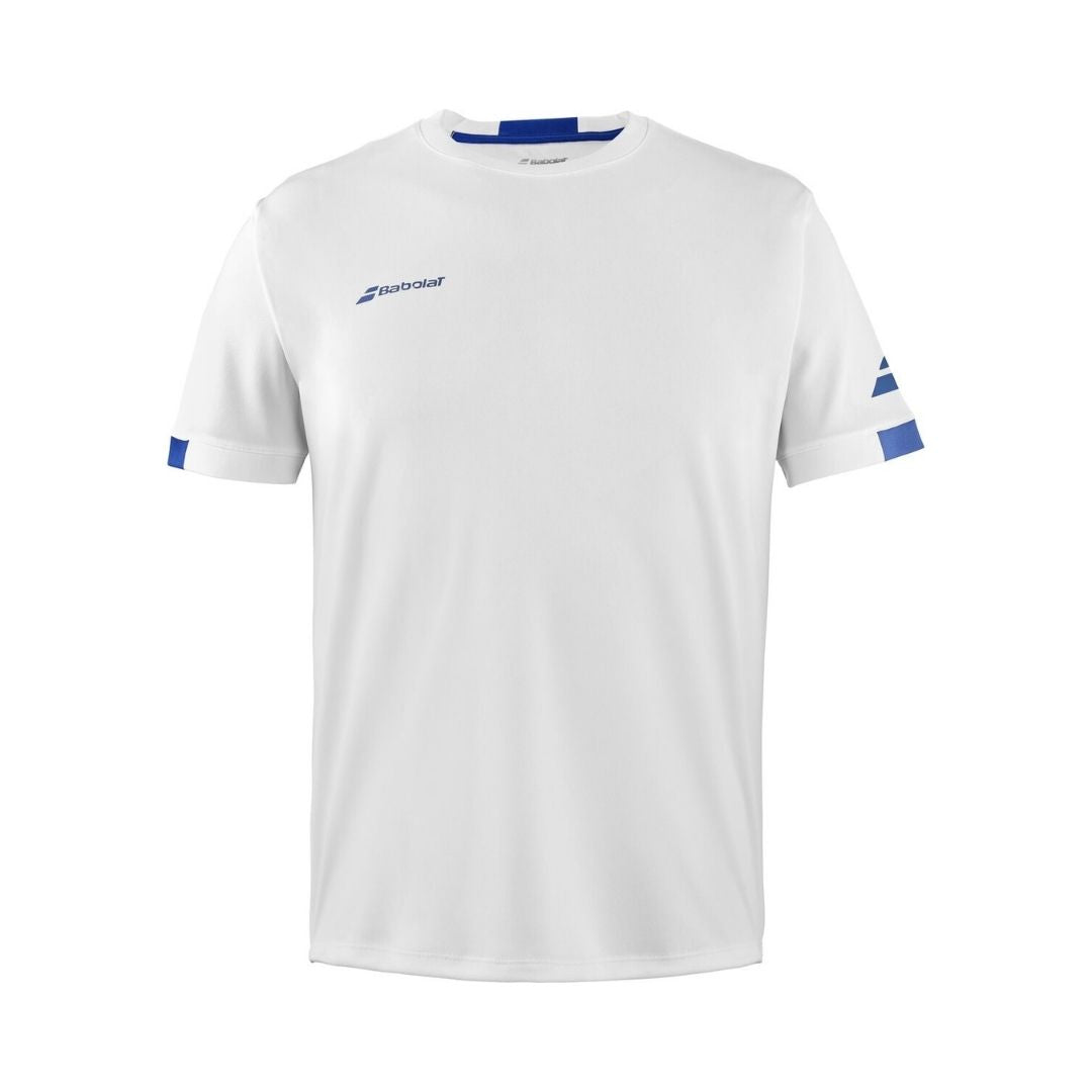 T-shirt Babolat Play Crew Neck Tee Garçons Blanc Blanc
