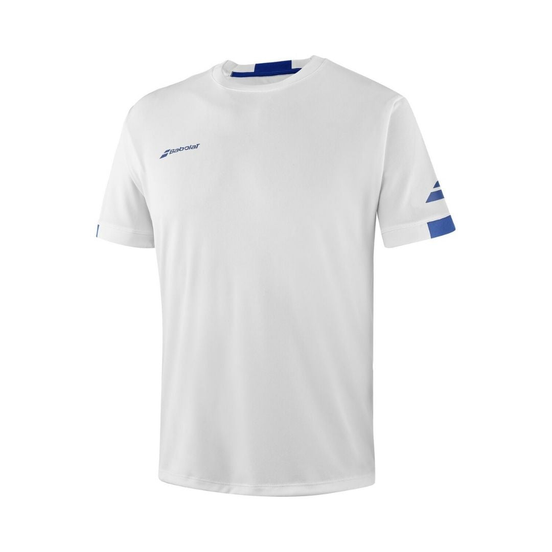 T-shirt Babolat Play Crew Neck Tee Garçons Blanc Blanc