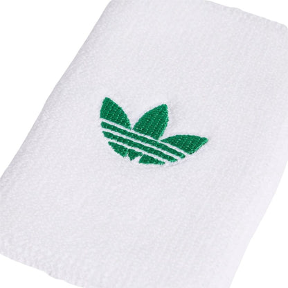 Poignets Adidas Originals Large lot de 2 Blanc Vert