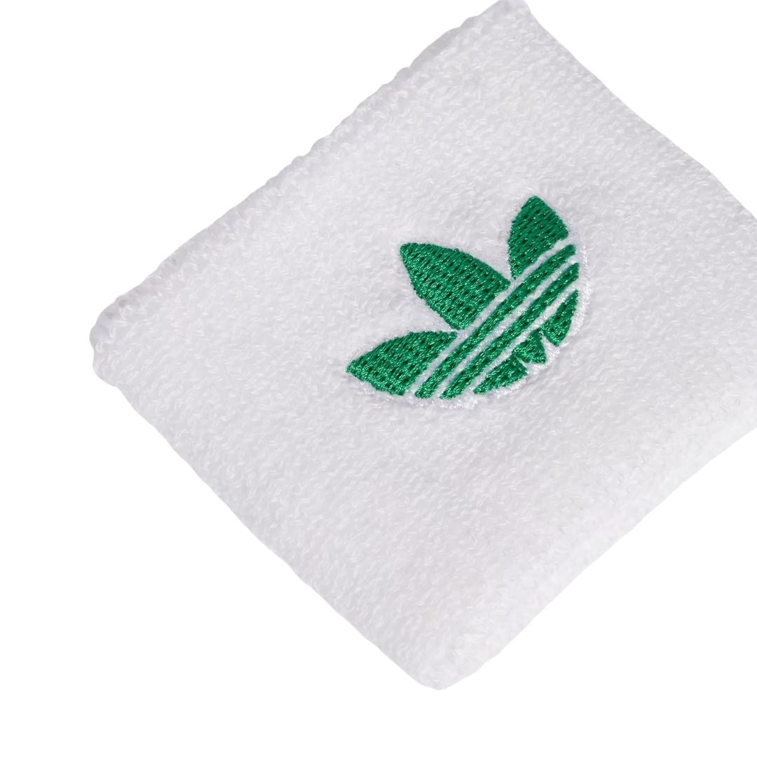 Poignets Adidas Originals Small lot de 2 Blanc Vert