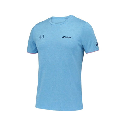 T-shirt Babolat Crew Neck Tee Juan Lebron (cyan blue heather)