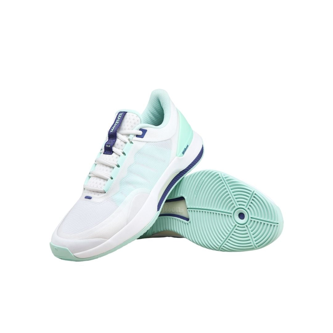 Chaussures de padel Wilson Intrigue Tour Women (White/Bay/Skipper Blue)