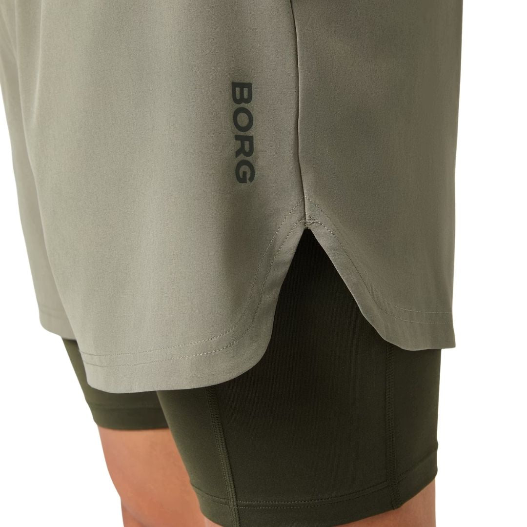 Short 2 en 1 Björn Borg Men (Dusty Olive)