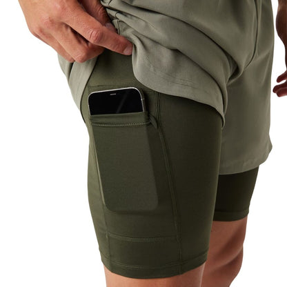 Short 2 en 1 Björn Borg Men (Dusty Olive)
