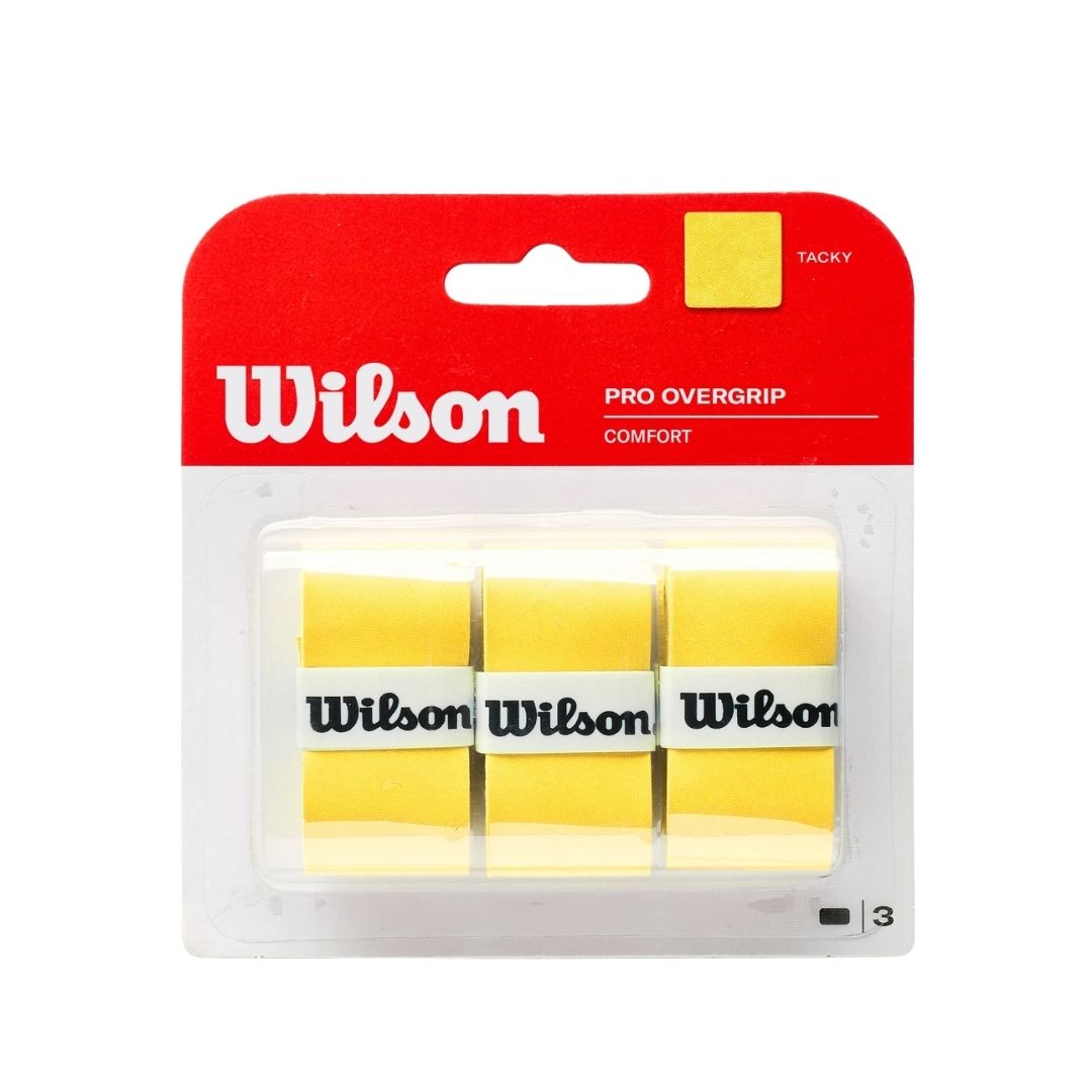 Wilson Pro Overgrips lot de 3 jaune