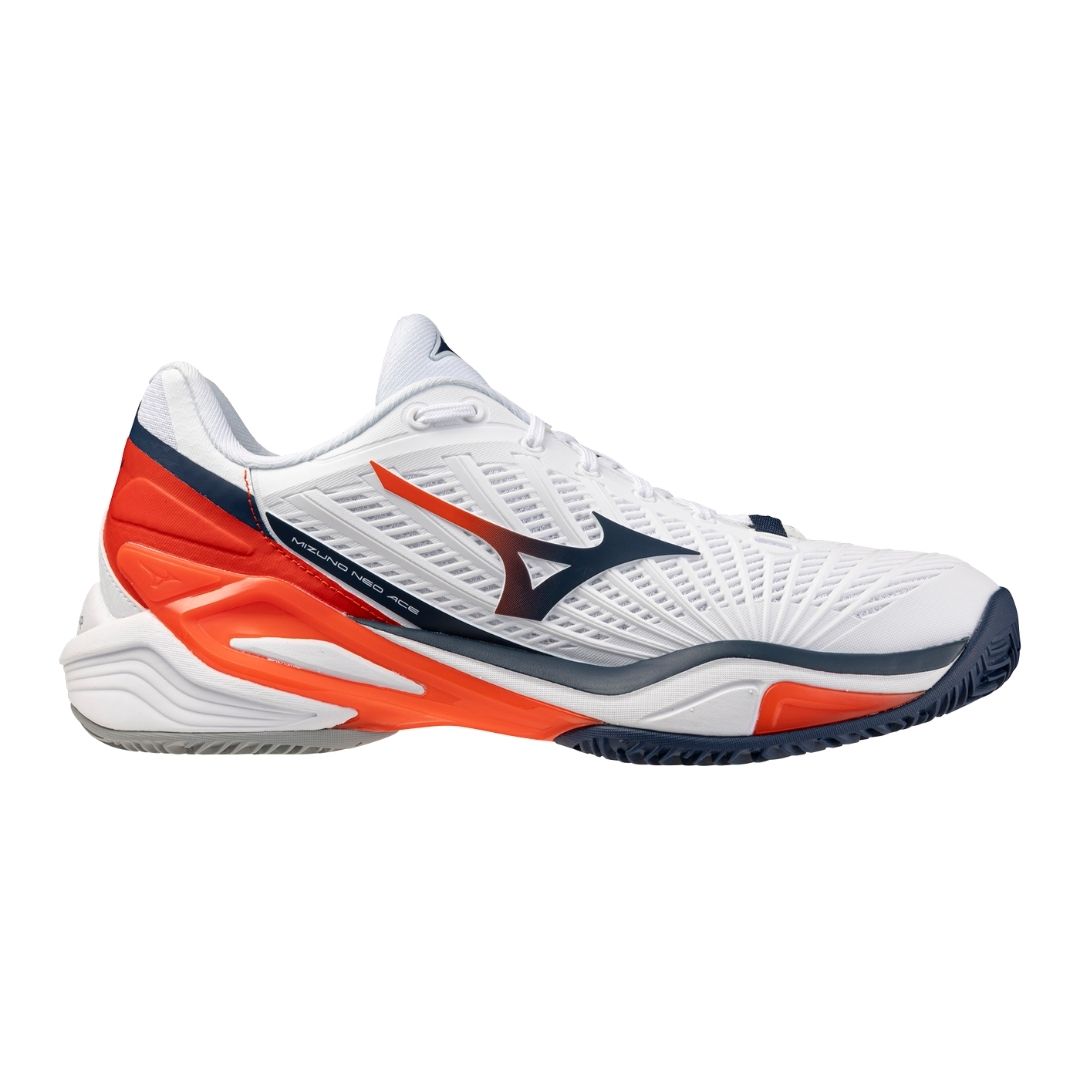 Chaussures Mizuno Neo Ace CC (U) (White/Insignia Blue/Orange)
