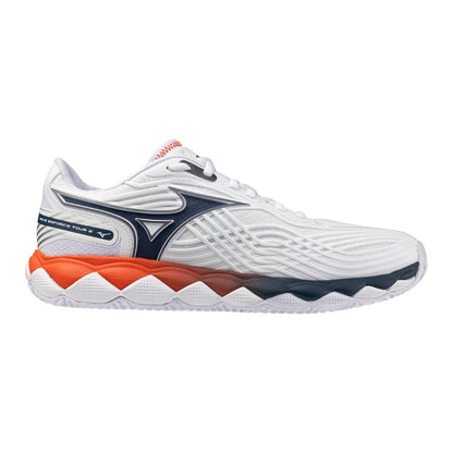 Chaussures Mizuno Wave Enforce Tour 2 CC (U) (White/Insignia Blue/Orange)