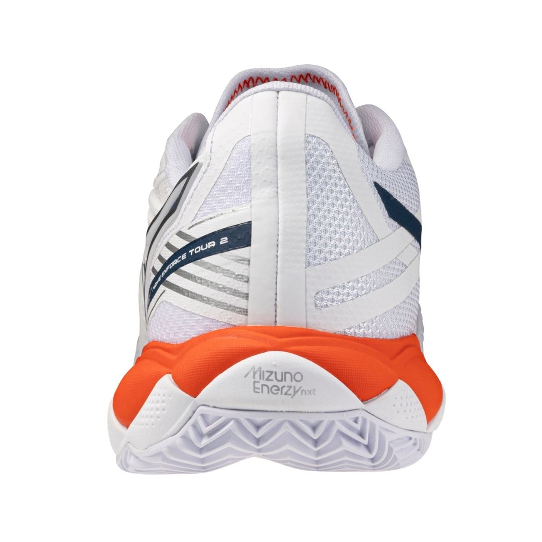 Chaussures Mizuno Wave Enforce Tour 2 CC (U) (White/Insignia Blue/Orange)