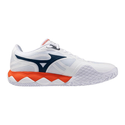 Chaussures Mizuno Wave Enforce Tour 2 CC (U) (White/Insignia Blue/Orange)