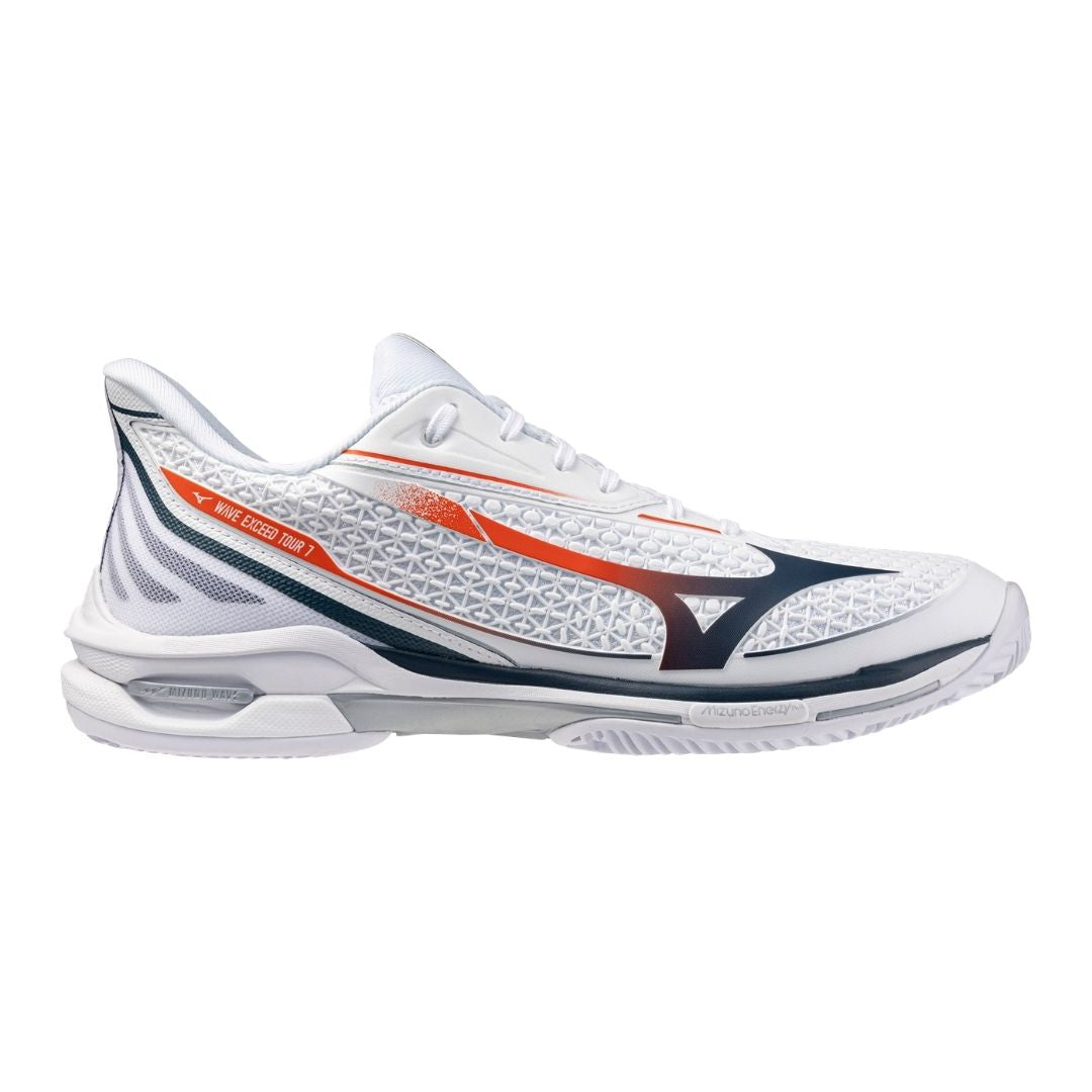 Chaussures Mizuno Wave Exceed Tour 7 CC (U) (White/Insignia Blue/Orange)