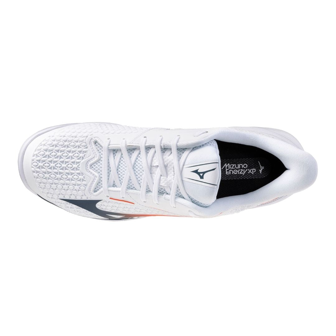Chaussures Mizuno Wave Exceed Tour 7 CC (U) (White/Insignia Blue/Orange)