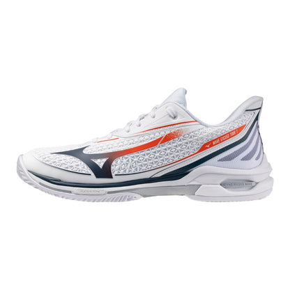 Chaussures Mizuno Wave Exceed Tour 7 CC (U) (White/Insignia Blue/Orange)
