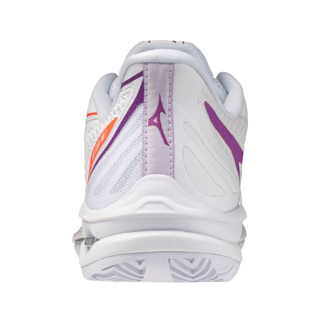 Chaussures Mizuno Wave Exceed Tour 7 CC (W) (White/Dahlia/Lava Orange)