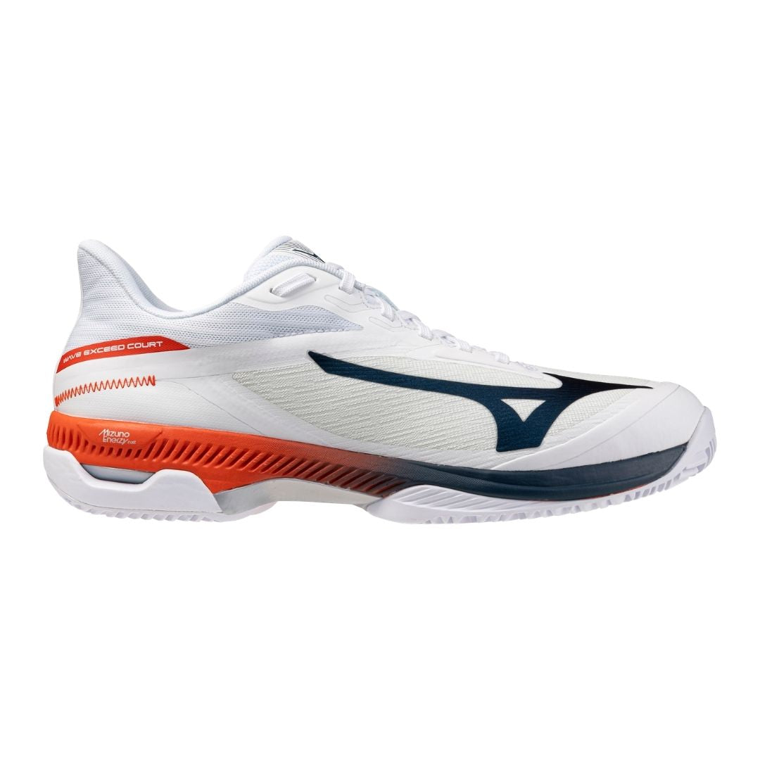 Chaussures Mizuno Wave Exceed Court CC (U) (White/Insignia Blue/Orange)