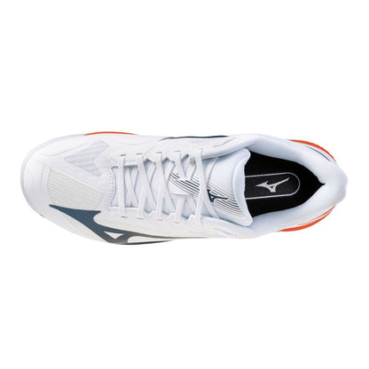 Chaussures Mizuno Wave Exceed Court CC (U) (White/Insignia Blue/Orange)