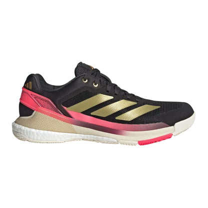 Chaussures de padel Adidas Crazyquick Boost Men Core Black/Gold Metallic/Solar Turbo