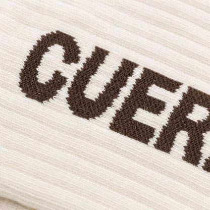 Chaussettes de padel Cuera Padel Socks (lot de 2, Off-White/Dark Brown)